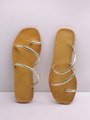 Metallic Slither Sandals