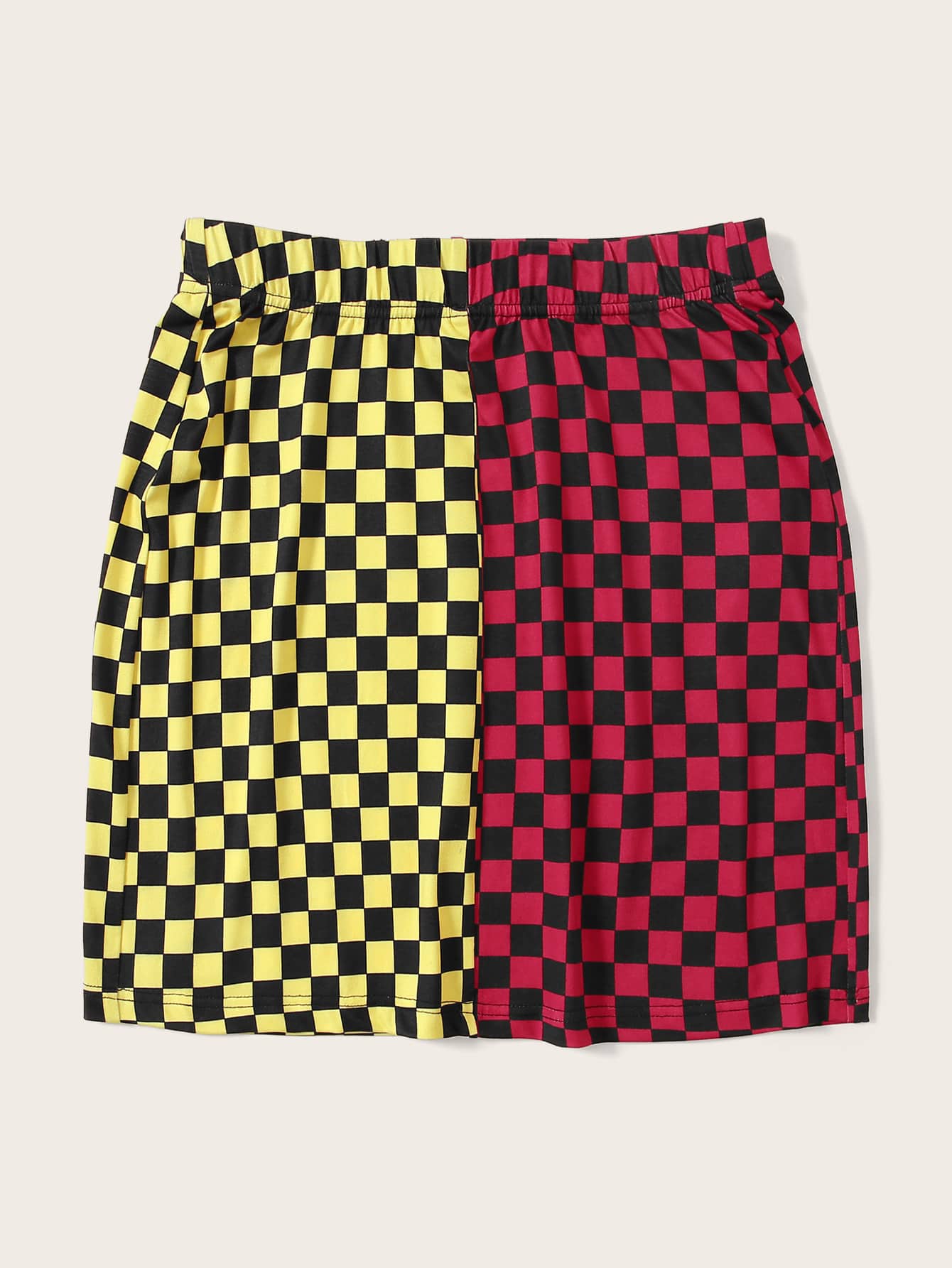 This Or That Checkered Skirt