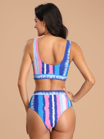 Allover Graphic Bikini Swimsuit