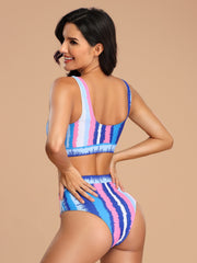 Allover Graphic Bikini Swimsuit
