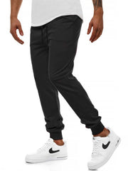 Men Side Pocket Solid Sweatpants