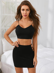 Cut It Out Bodycon Skirt Set