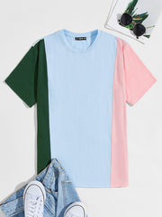 Cut And Sew Colorblock Top