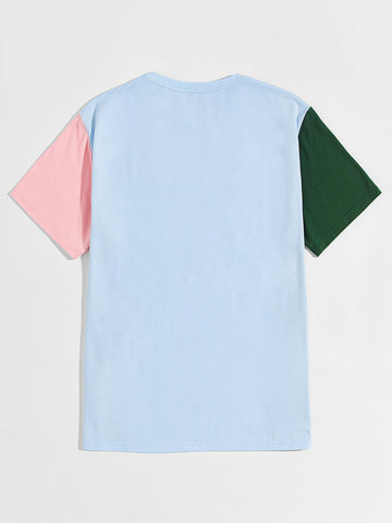 Cut And Sew Colorblock Top
