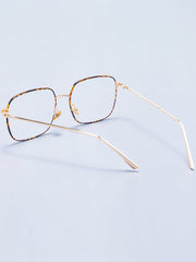 Men Leopard Frame Glasses