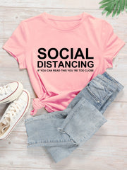 Social Distancing Graphic Short Sleeve Tee