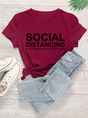 Social Distancing Graphic Short Sleeve Tee