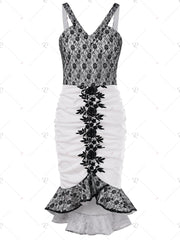 Lace Panel Bodycon Dress